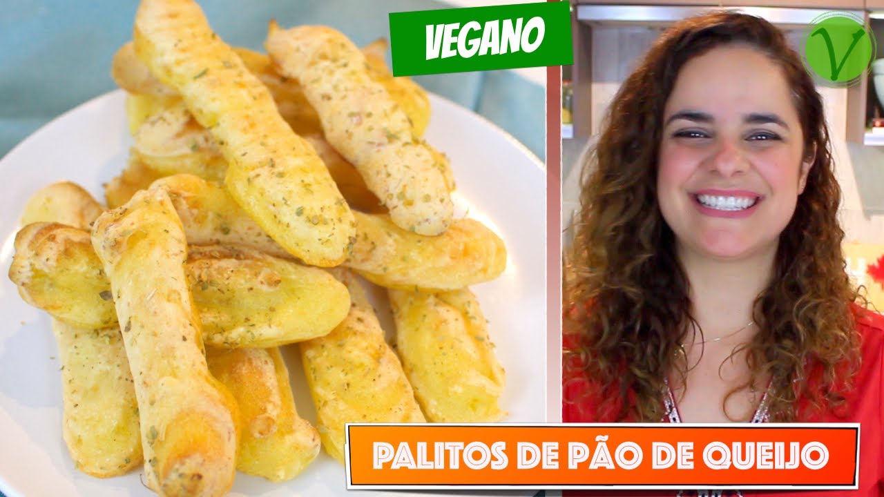 PALITOS DE PÃO DE QUEIJO VEGANO #695 | Receitas da Mussinha