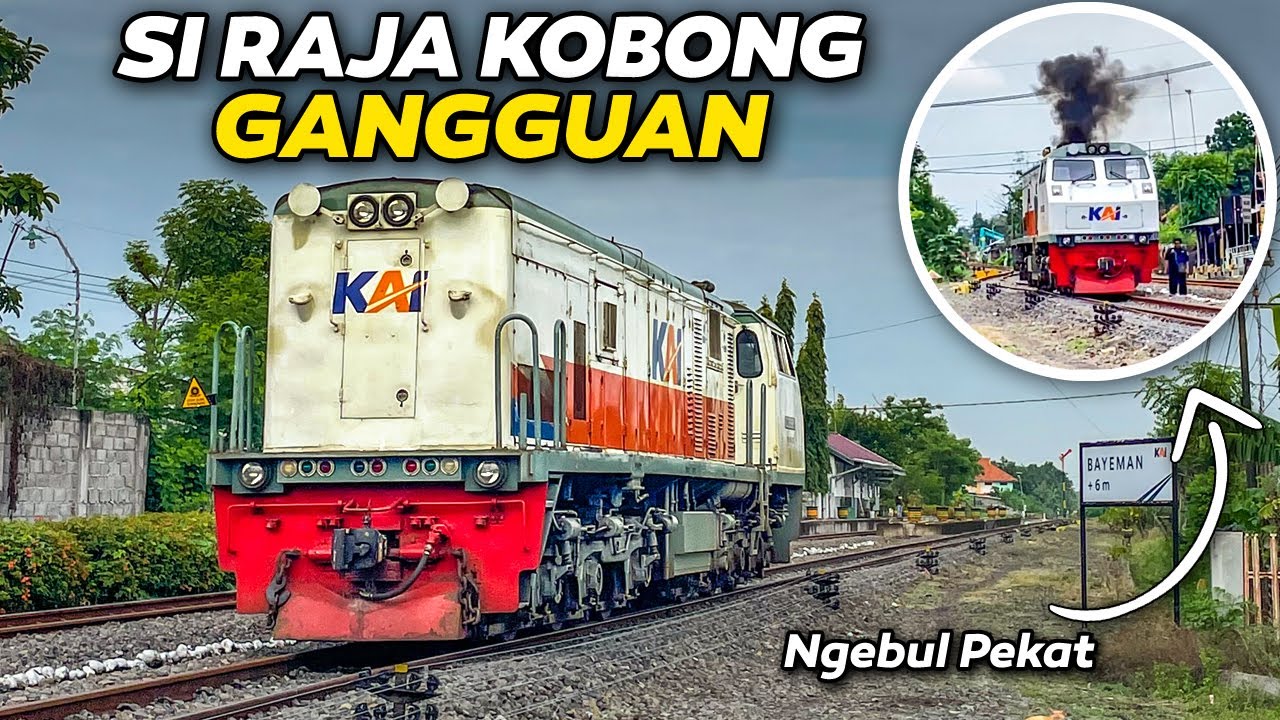KESERINGAN KOBONG! LOKOMOTIF INI GANGGUAN ! DISIMPAN DI STASIUN KECIL DAN TUTUP DINAS