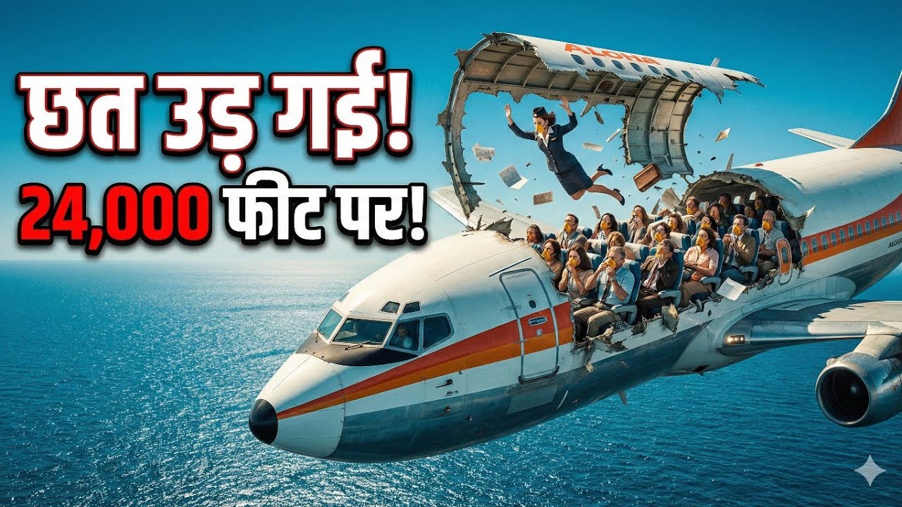 Aloha Airlines Flight 243: जब 24,000 Feet पर Plane की छत उड़ गई! | Aviation Disaster Investigation