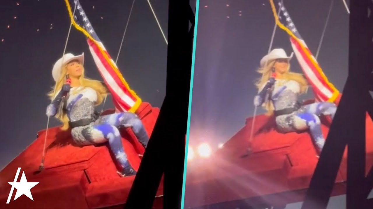 Beyonc&eacute; Pauses Performance After Flying Car MALFUNCTIONS Midair