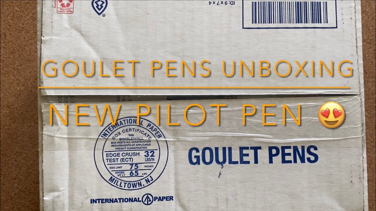 Goulet Pens Unboxing- New Pilot!