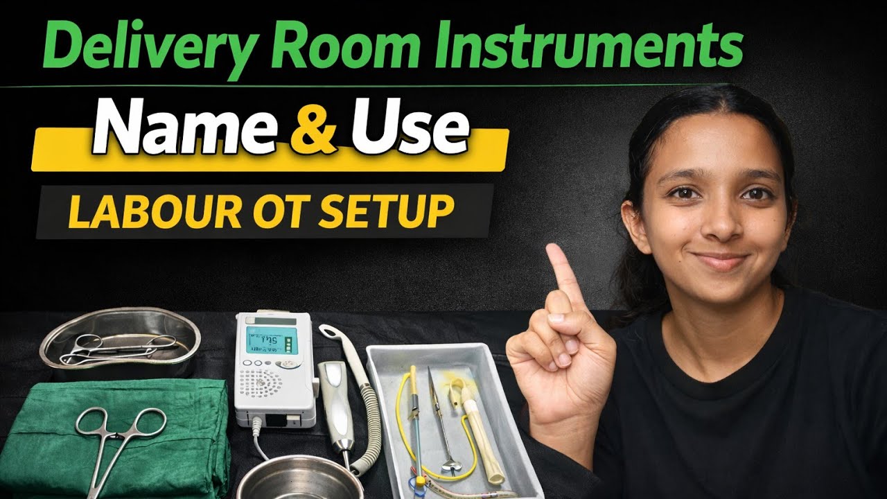 Delivery Room Instruments Name & Use | Labour OT Setup#obgyn #gynecology #medical 