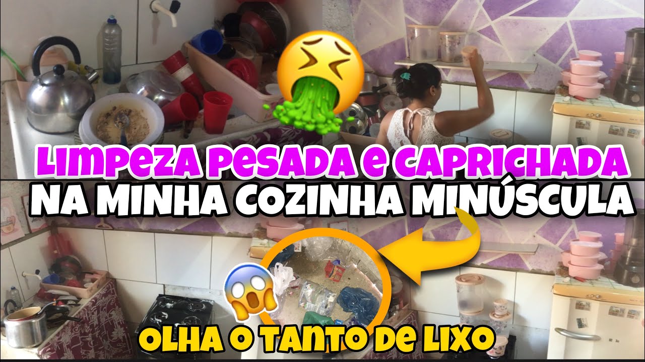 SUGEIRA PRA TODO LADO🤮// LIMPEZA PESADA E CAPRICHADA NA MINHA COZINHA🤢// SAIU MUITO LIXOO🥵