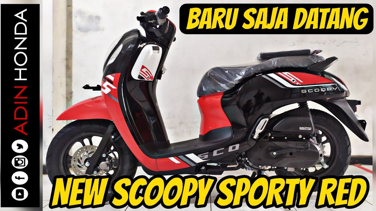 FULL REVIEW NEW SCOOPY SPORTY RED 2023