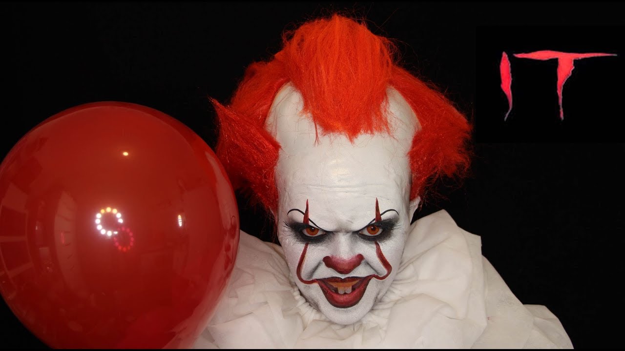 IT A COISA 2017 PENNYWISE HALLOWEEN MAKEUP TUTORIAL