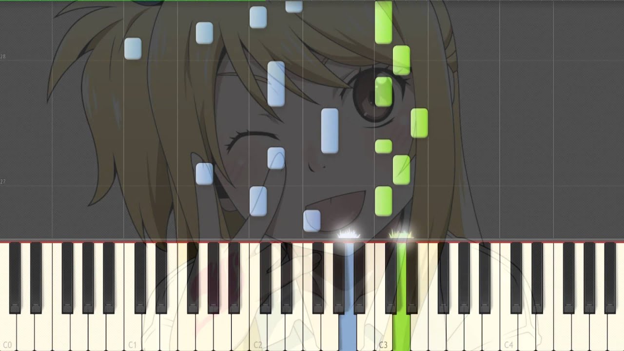 [Fairy Tail] OP 7 Evidence Piano Synthesia Tutorial