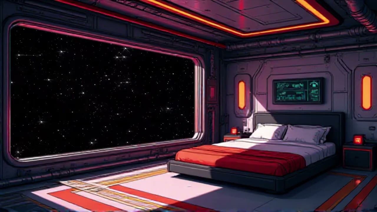 Lofi hip hop radio 🚀 space station bedroom [deep focus / study beats] #lofi   #spacelofi   #ambient