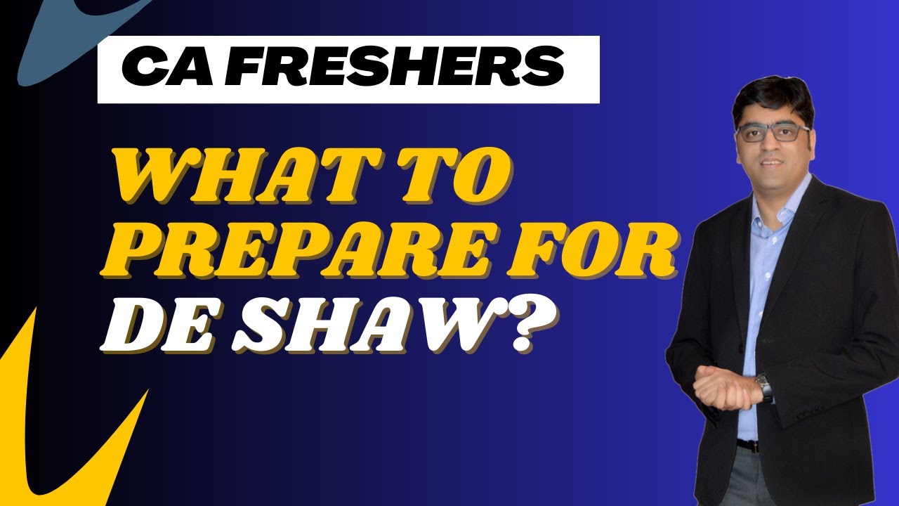 Что подготовить к экзамену DE Shaw? Для первокурсников CA.