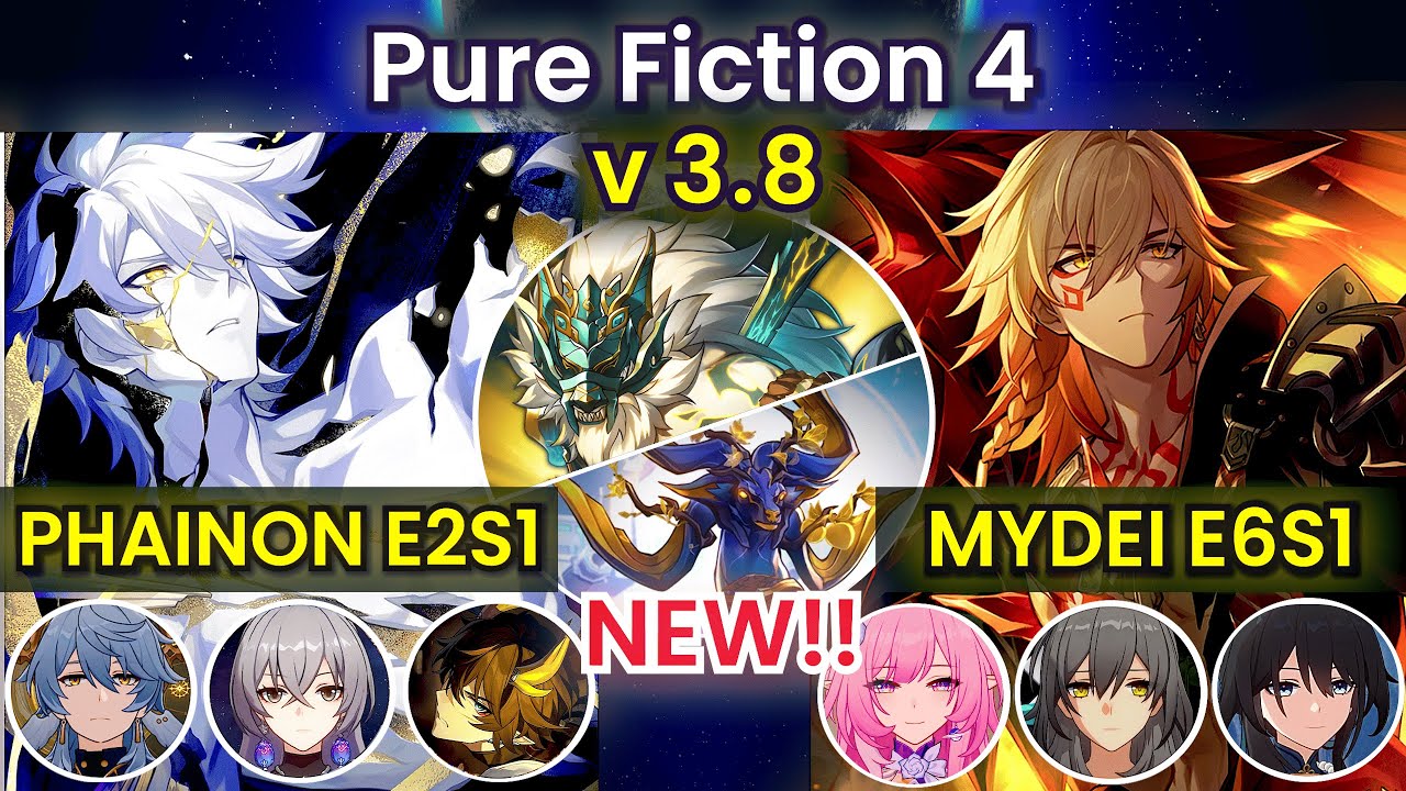 NEW! Pure Fiction 3.8 | FLOOR 4 | Path of Destruction: E2S1 Phainon & E6S1 Mydei | Honkai: Star Rail
