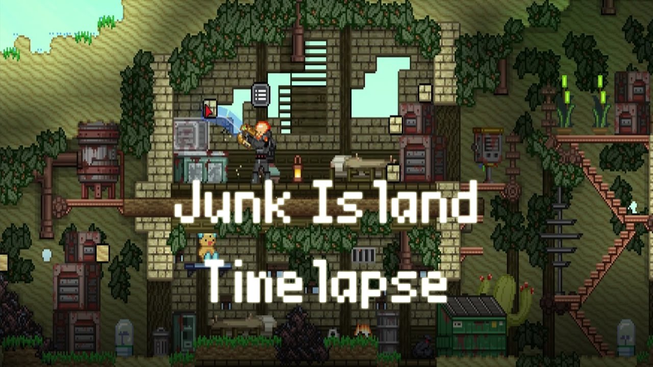 Starbound Junk Island timelapse (Starbound version 1.1)