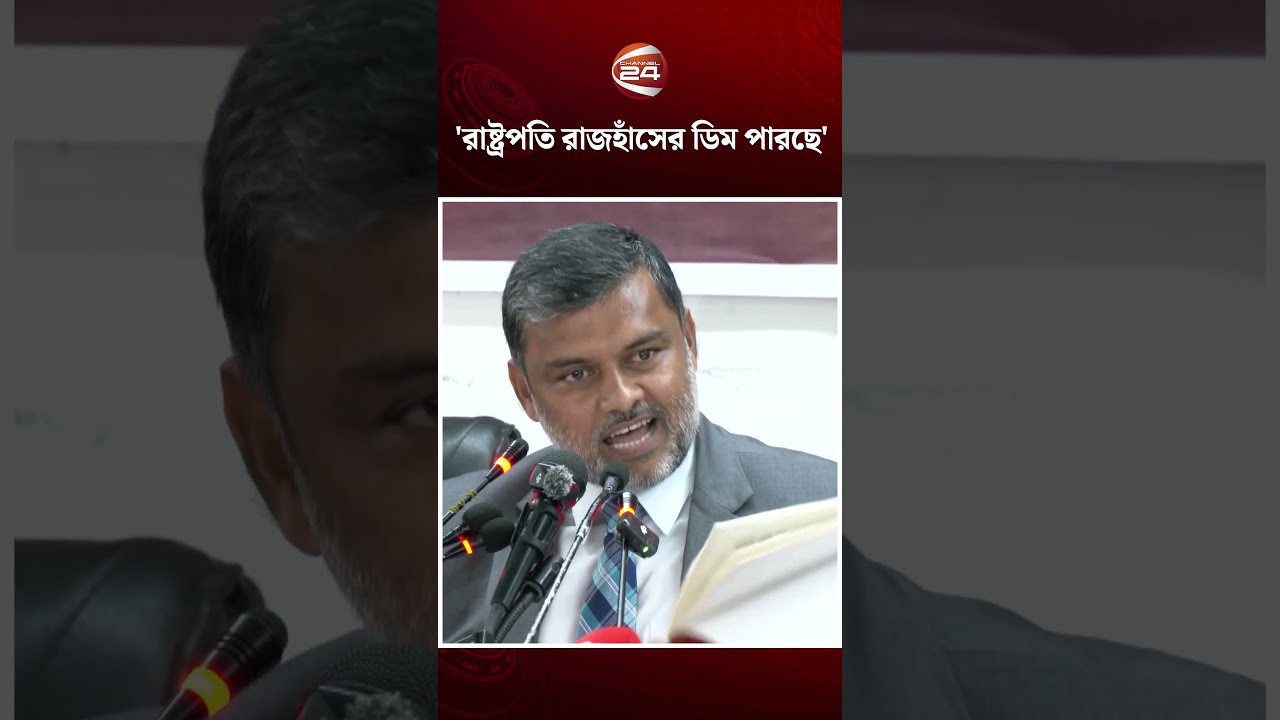 রাষ্ট্রপতি রাজহাঁসের ডিম পারছে: শিশির মনির #shishirmonir #jamaat #president #channel24