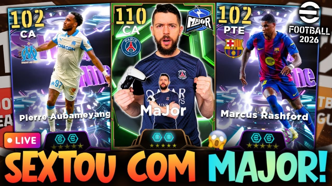 SEXTOU COM MaJor! 🔥 Rumo à 1ª Divisão na Liga eFootball 2026 | Live AO VIVO