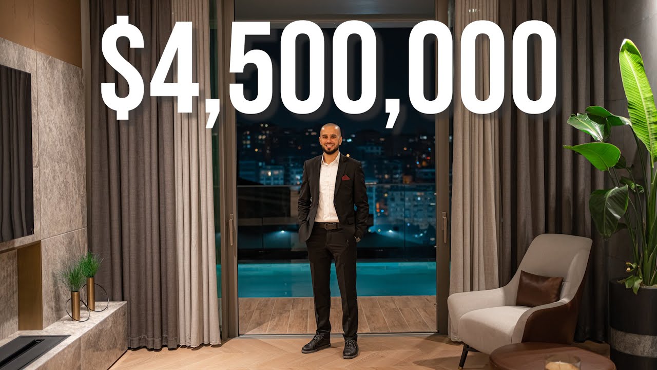 داخل أغلى شقة في إسطنبول بقيمة 4,500,000$ مع مسبح على الشرفة !!