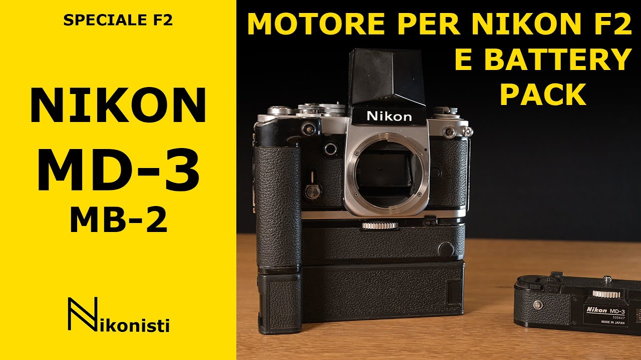 Nikon F2 - motore MD 3 + pacco batterie MB-2