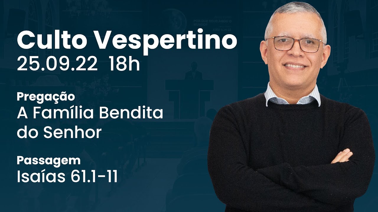 🔴 Culto Ao Vivo - Rev. Daniel Santos | Domingo 18h (25/09)