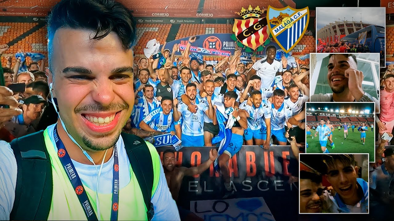 ¡El ASCENSO del MÁLAGA CF a SEGUNDA DIVISIÓN en TARRAGONA DESDE DENTRO!