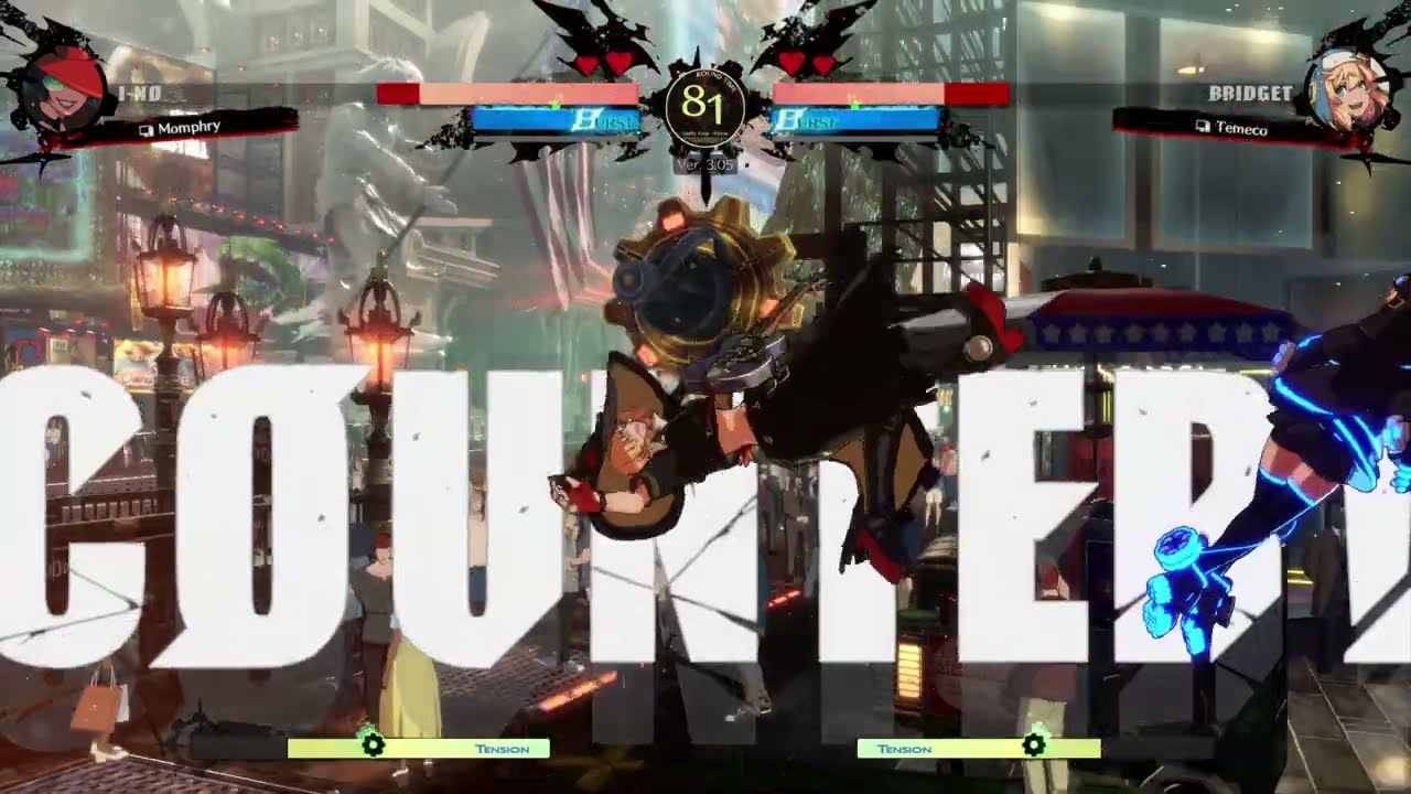 GGST Floor 2 ▶ Ino vs Bridget . Low Level Gameplay