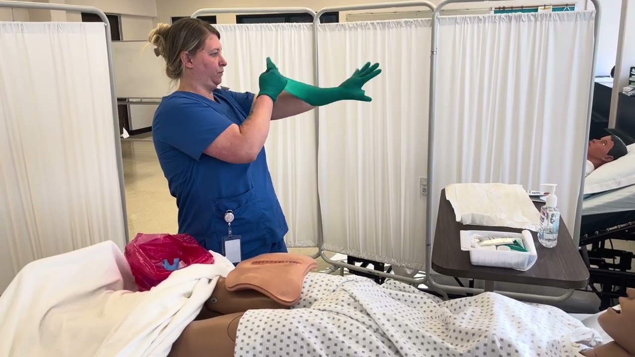 Sterile dressing change skill video 