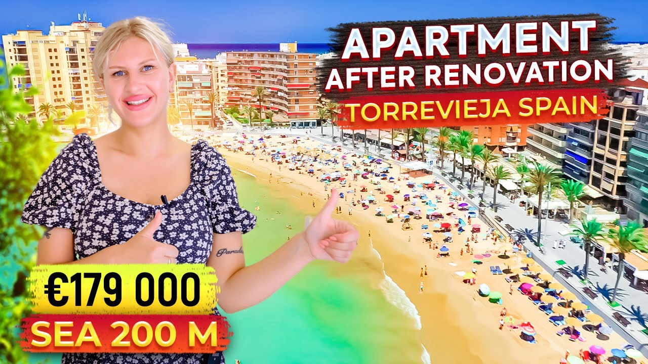 Real estate in Spain by the sea 🌴 Apartment after renovation Torrevieja 200 m from the Beach