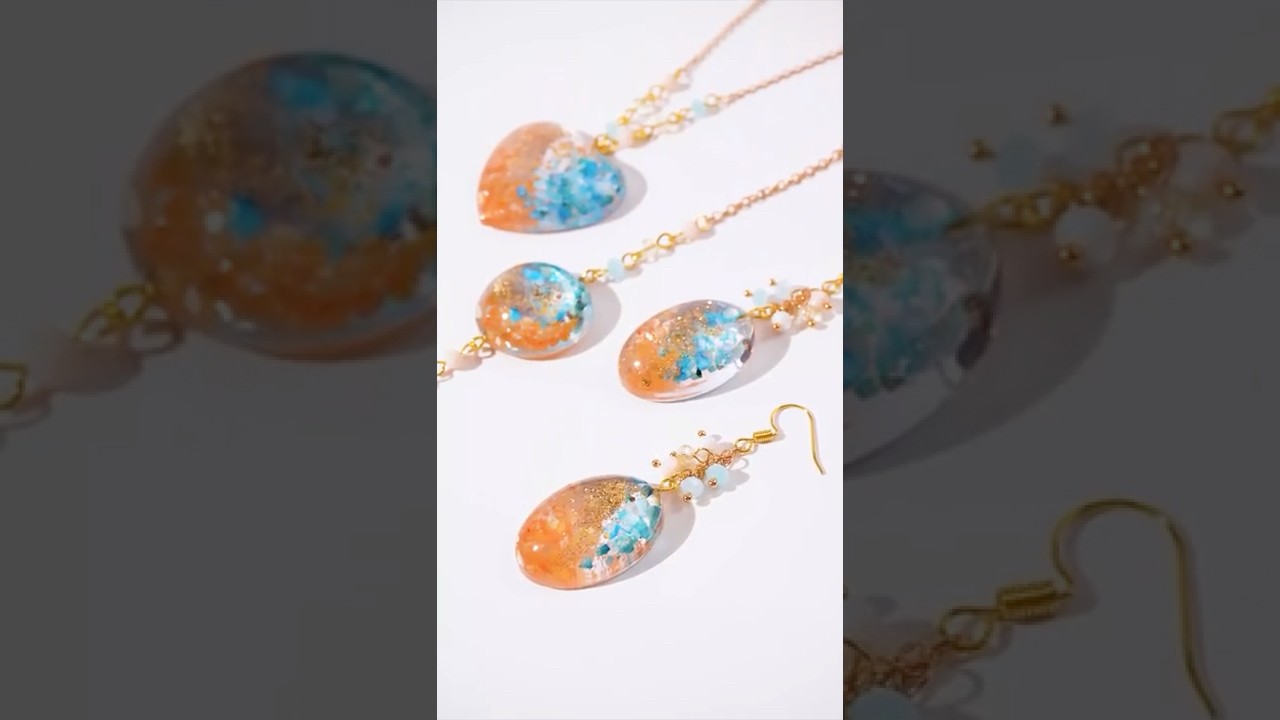 Today&rsquo;s resin jewelry inspiration &ndash; created with JDiction High Gloss UV Resin. ✨