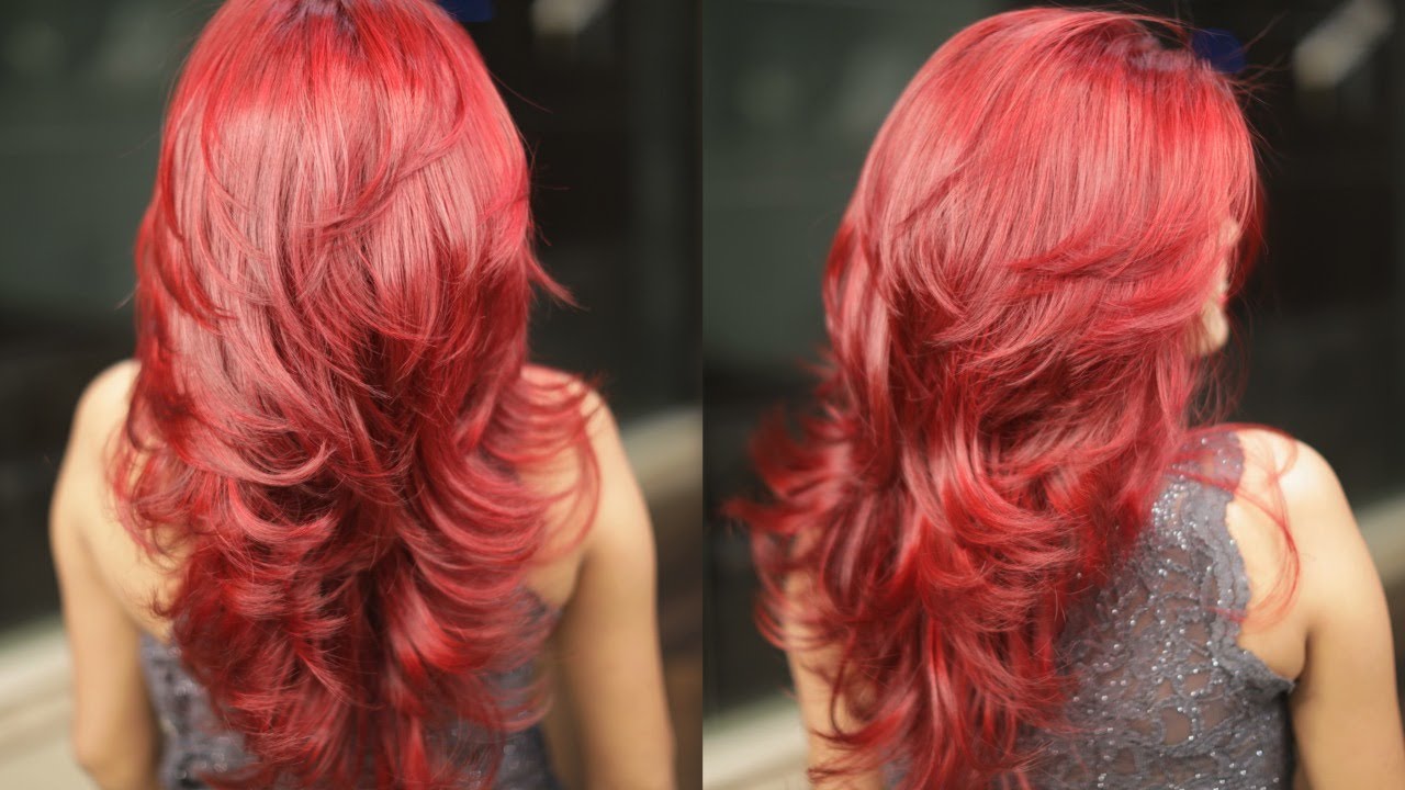 Amazing Red Global colour# Fashion Colour Red  by Jas Sir from Sam and Jas Hair & Makeup Academy.