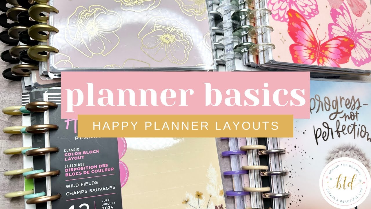 PLANNER BASICS | Overview of Planner Layouts For Beginners | The Happy Planner System