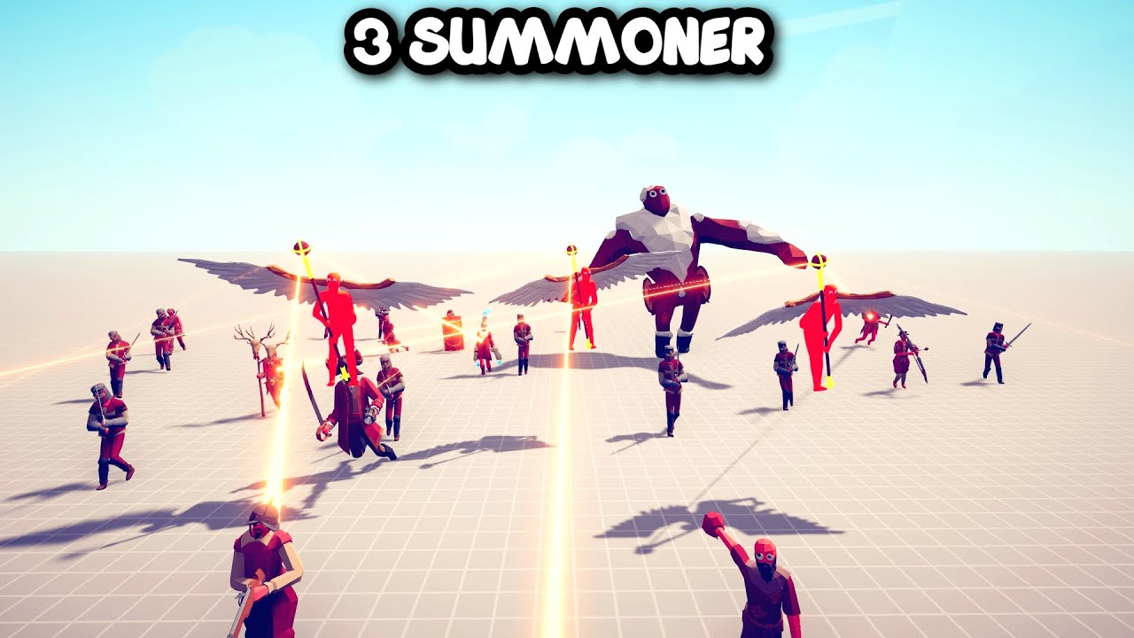 3 SUMMONER Vs EVERY UNITS - TABS - Totally Accurate Battle Simulator