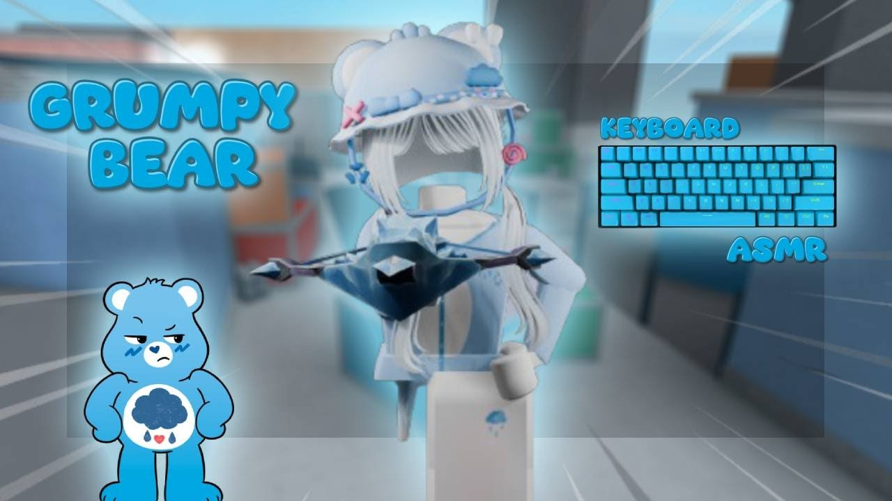 PLAYING MM2 AS GRUMPY BEAR + KEYBOARD ASMR