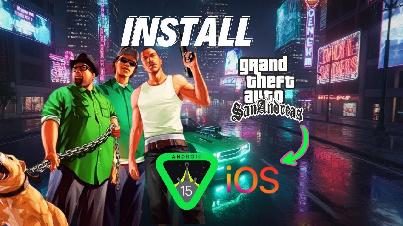INSTALL & GAMEPLAY GTA SAN ANDREAS WITH MODES/CHEATS IN ANDROID 
