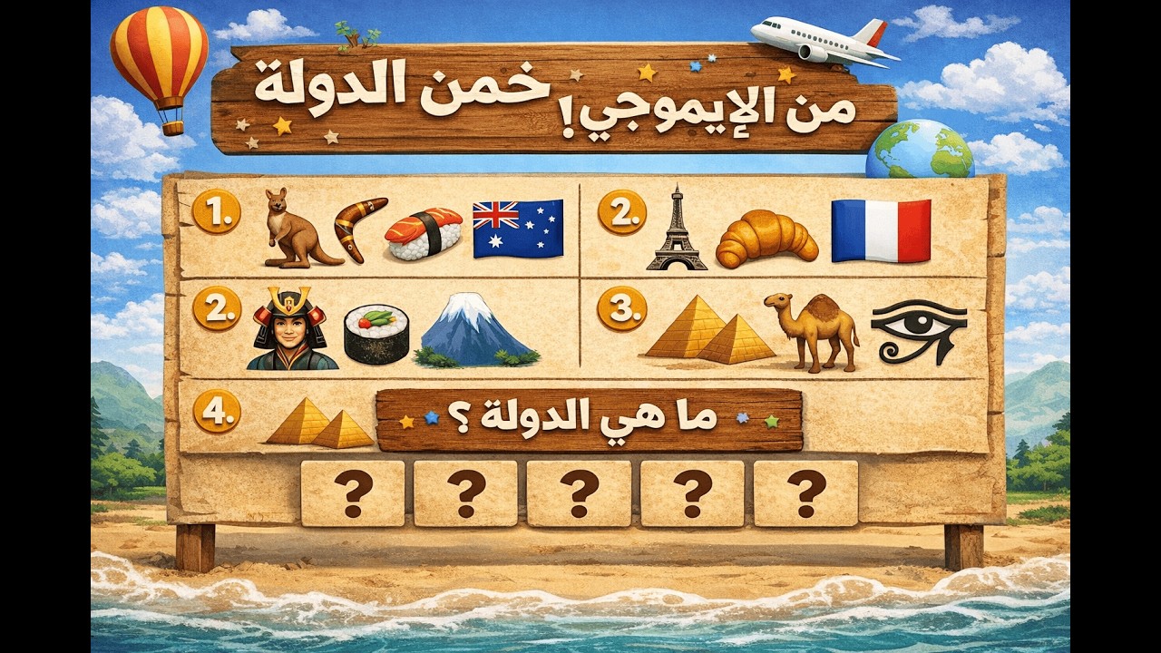 تحدي تخمين الدولة من الايموجي🌍🔥|10 أسئلة صعبة...هل تنجح؟