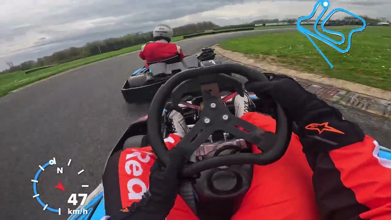 GoPro POV - Karting Kartrace (Witry-les-Reims) - Course SWS 1 - 2 ème place