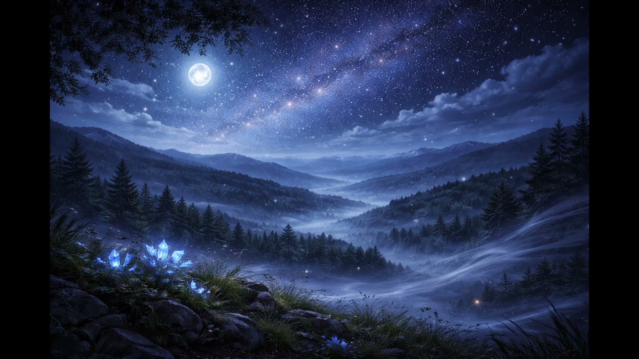 10 Hours Mystic Night Wind 🌙 Calm Sleep Sounds (No Talking)