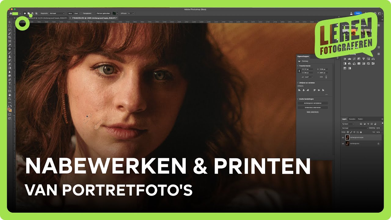 Les 6: Hoe bewerk je portretfoto's na? | Leren fotograferen