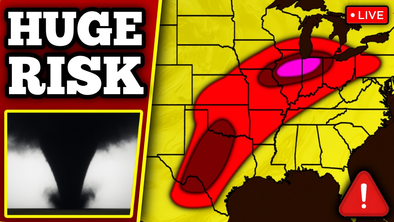 🔴 BREAKING TORNADO OUTBREAK COVERAGE - Strong Tornadoes Expected With LIVE Storm Chasers...