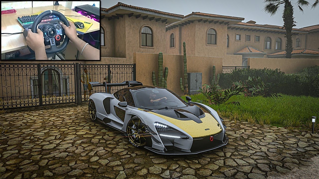 Mclaren Senna 1500HP - Forza horizon 5 | Logitech g29 Steering Wheel