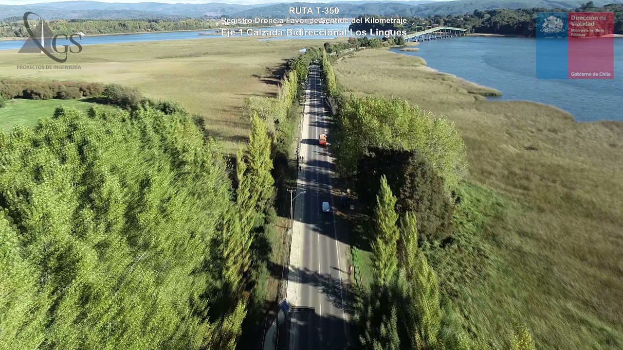 Filmación Aérea Drone, Ruta T-350 Valdivia - Niebla