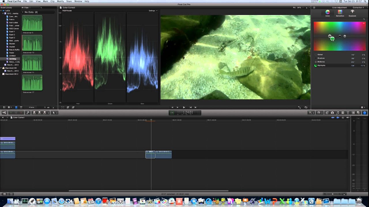 Final Cut Pro X Underwater Color Correction Tutorial