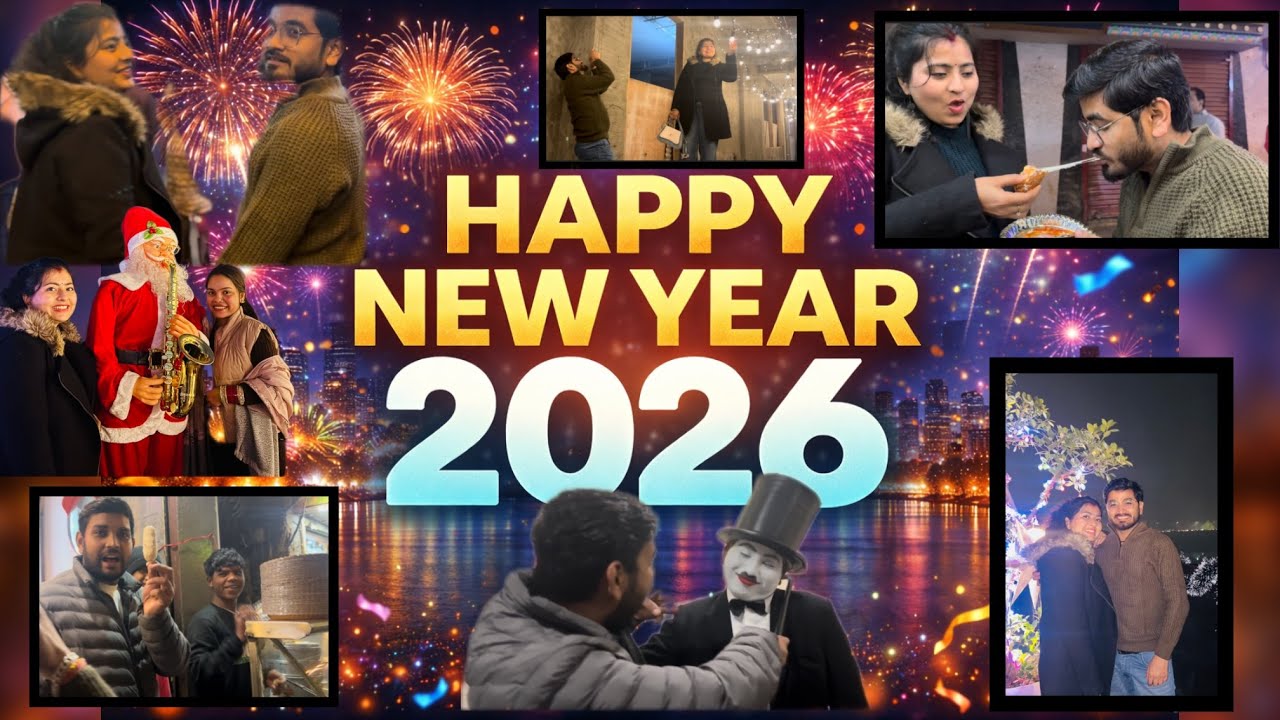 Vlog 08 || New Year 2026 Celebration 🎆🥳 | Majnu Ka Tila Night Vlog | Street Food & Fun ❤️