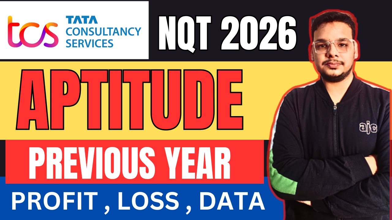 TCS NQT 2026 Preparation | TCS NQT Previous Year Question Solutions | TCS NQT Aptitude Preparation