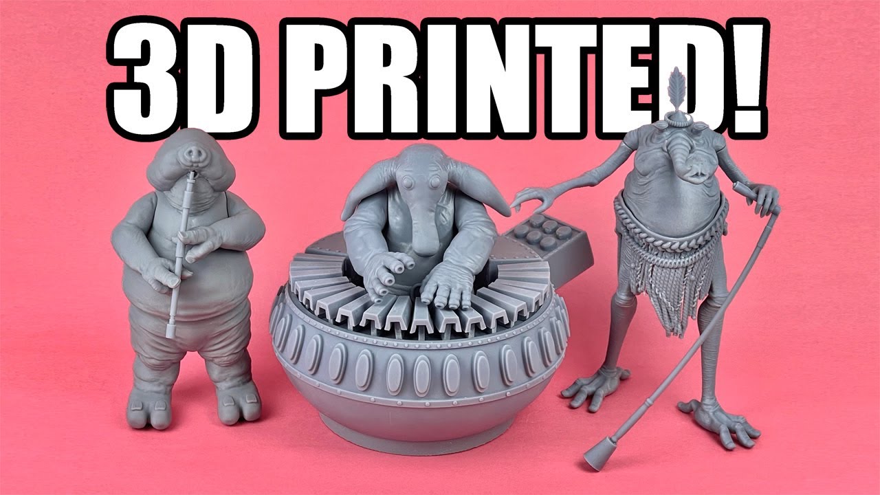 Let's 3D print a 1/6 scale Max Rebo Band on the Elegoo Saturn (Part 1)