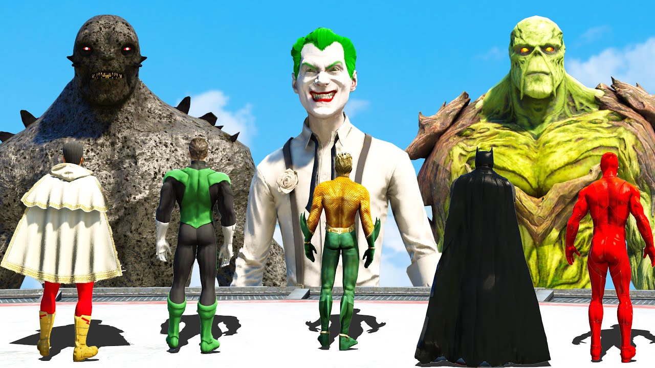 Justice League DC Versus Joker & Doomdays   GTA 5 EPIC BATTLE