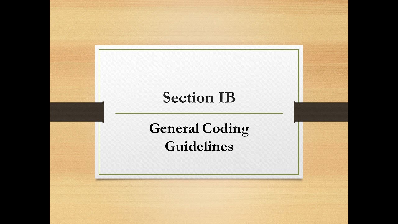 ICD 10 CM Guidelines Section 1. B