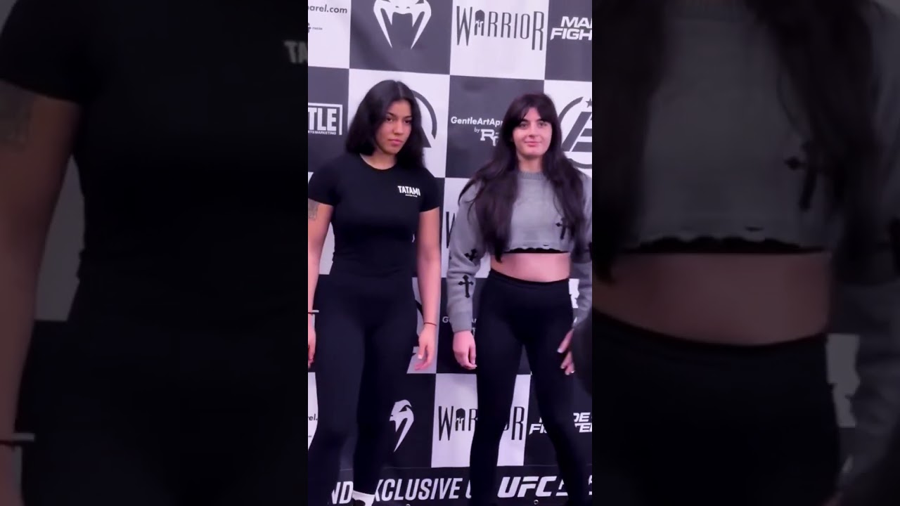 Helena Crevar vs. Ana Lopez Beard - Staredown Face Off before Grappling match