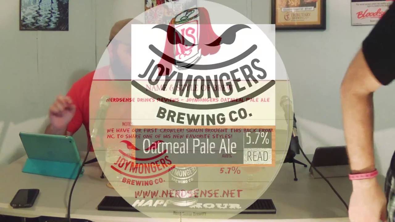 Nerdsense Drinks Reviews - #56 Joymonger Oatmeal Pale Ale