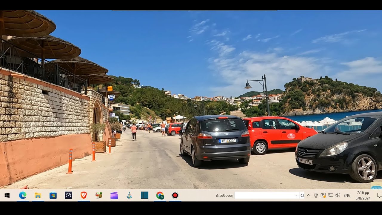Driving in Greece, from Parga to Preveza