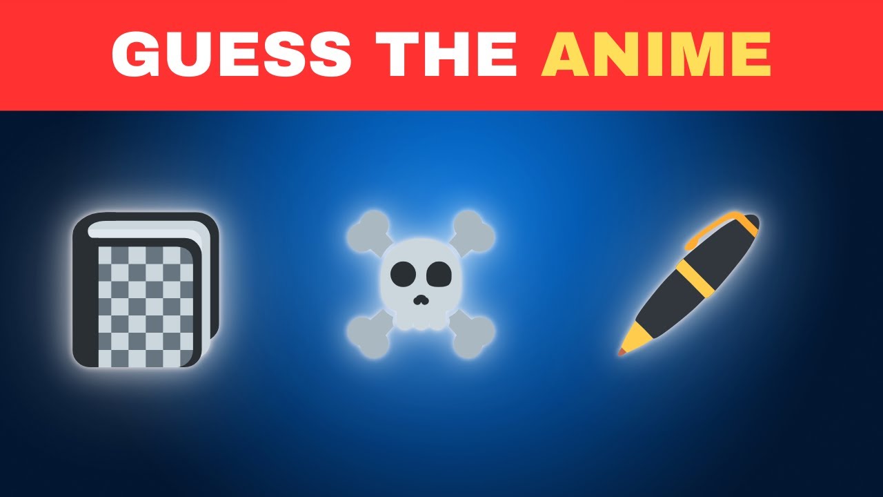 Can you Guess the ANIME by Emoji?🤔 | Quiz Splash