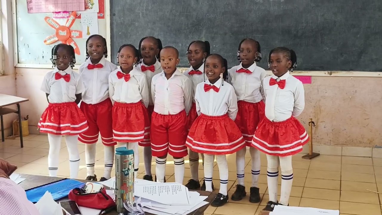 Prosperity School presenting a poem in the KMF 2025 titled OLD DAYS by Linet A. #musicfestivals.