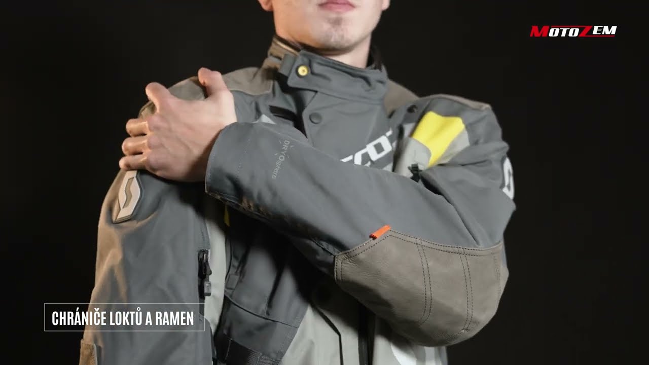 Bunda na motorku SCOTT Dualraid Dryo šedo-žlutá