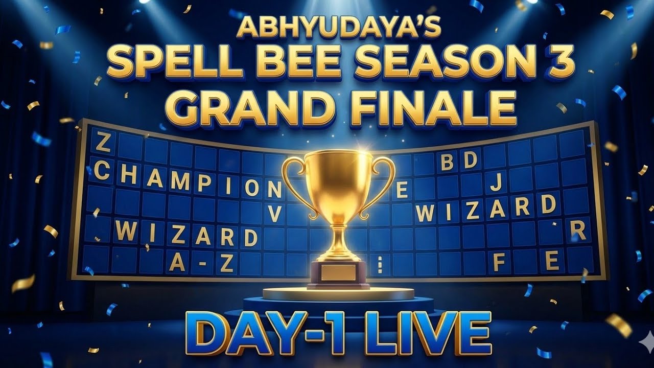 Abhyudaya’s Spell Bee Season–3 | Grand Finale | Live on YouTube 🐝🏆