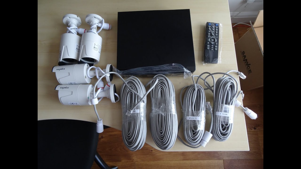 Unboxing and setup of SANNCE / ANNKE 4CH 1080P PoE NVR HD Security Camera System